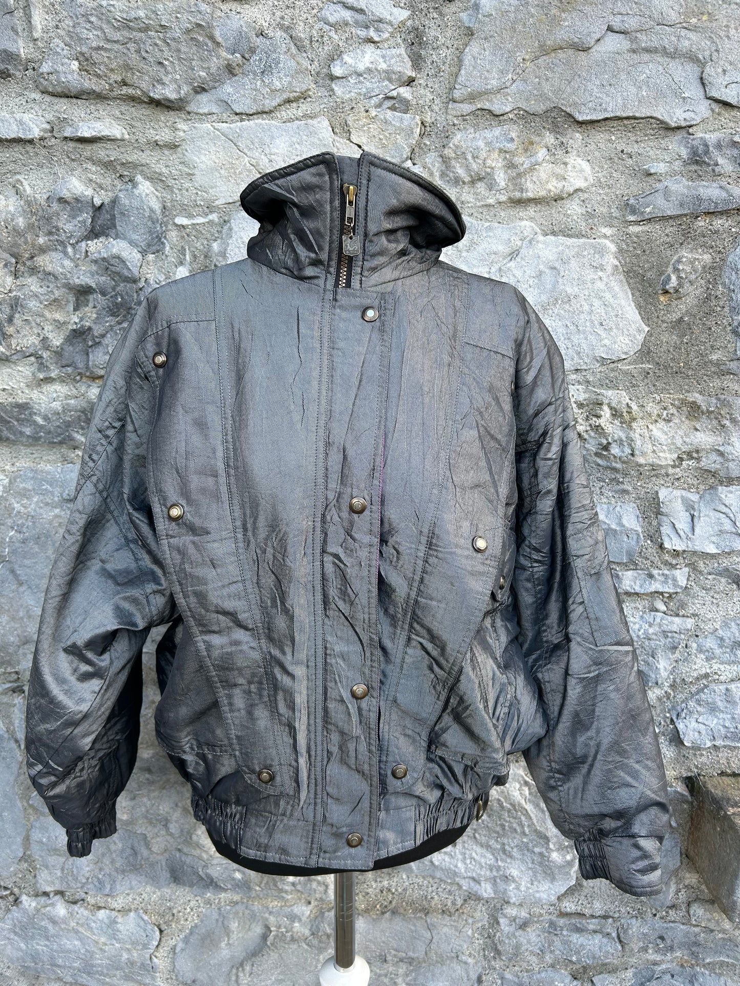 90s silver winter jacket uk 12-14