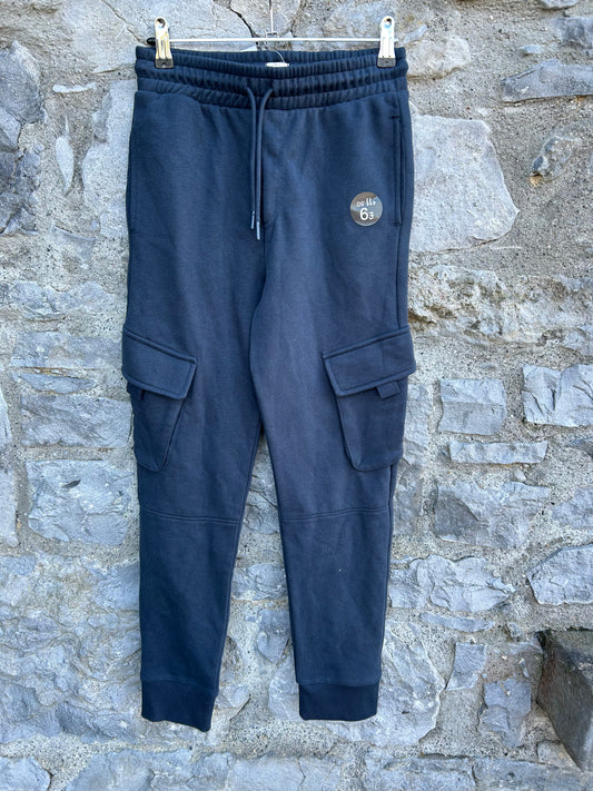 Navy cargo sweat pants  11-12y (146-152cm)
