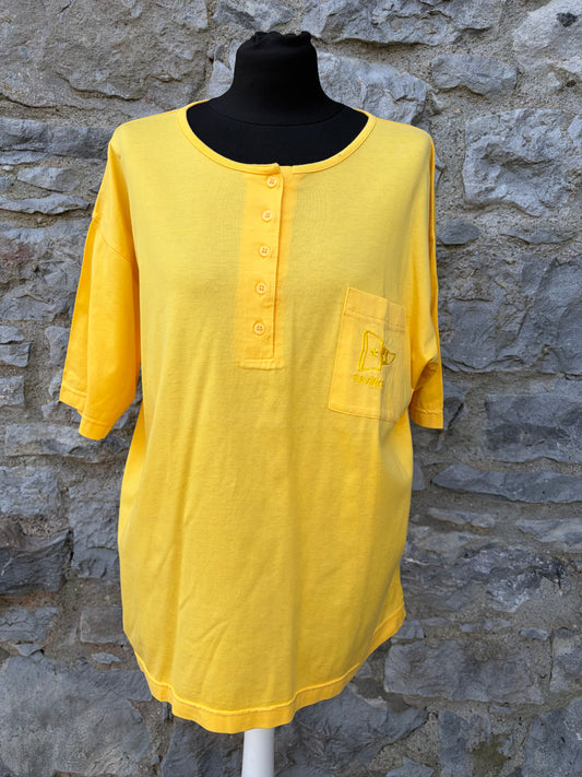 80s yellow t-shirt uk 14-16