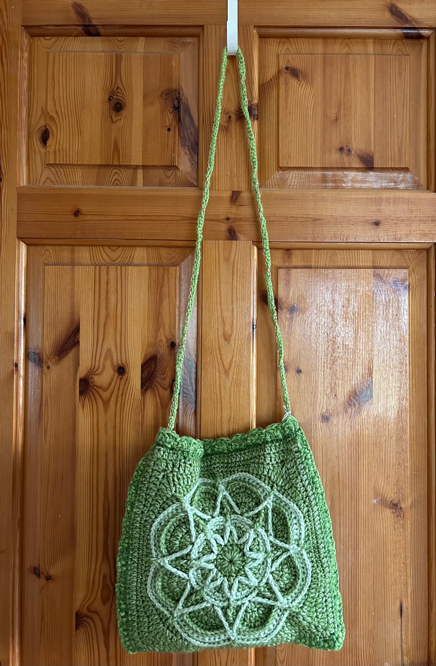 Handmade Green mandala bag