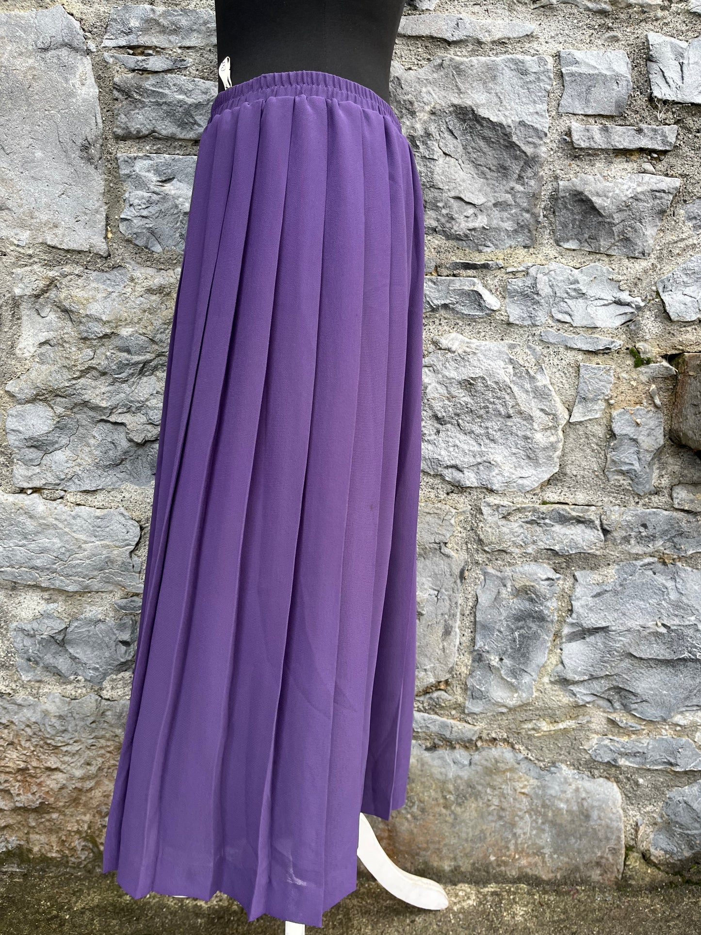 90s purple pleated skirt uk 12-14