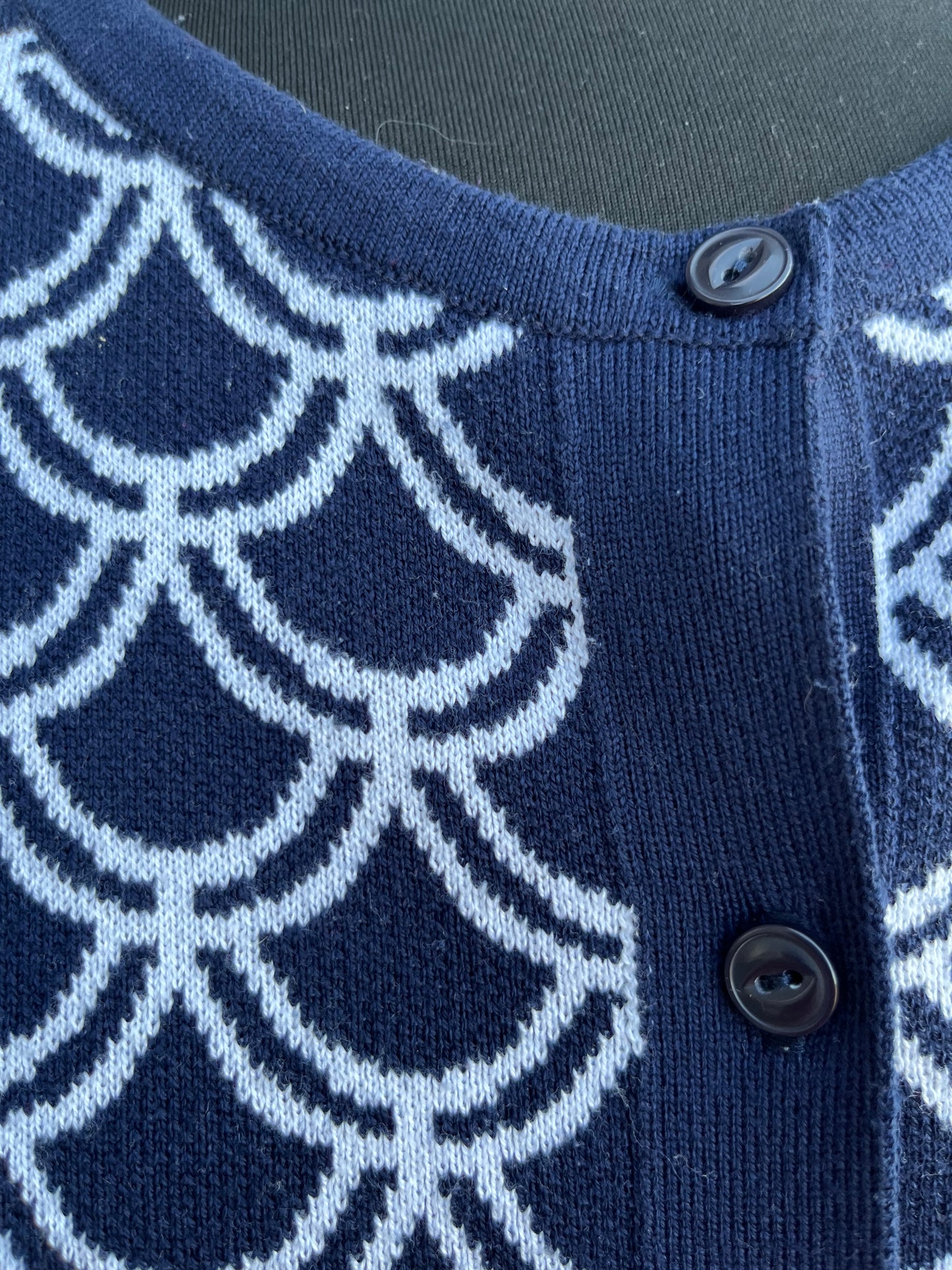 Navy scales cardigan uk 10