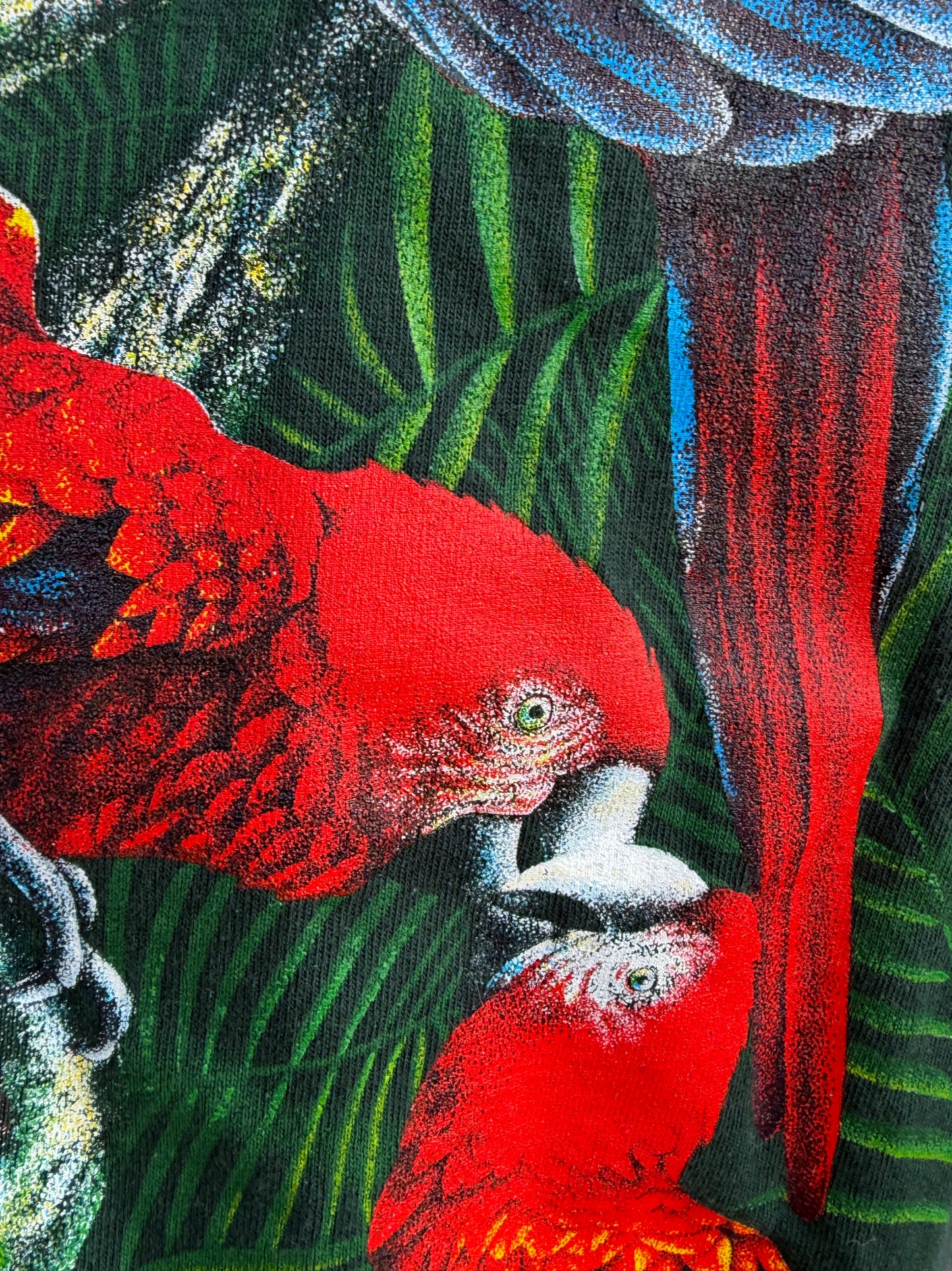 90s parrots green T-shirt Small