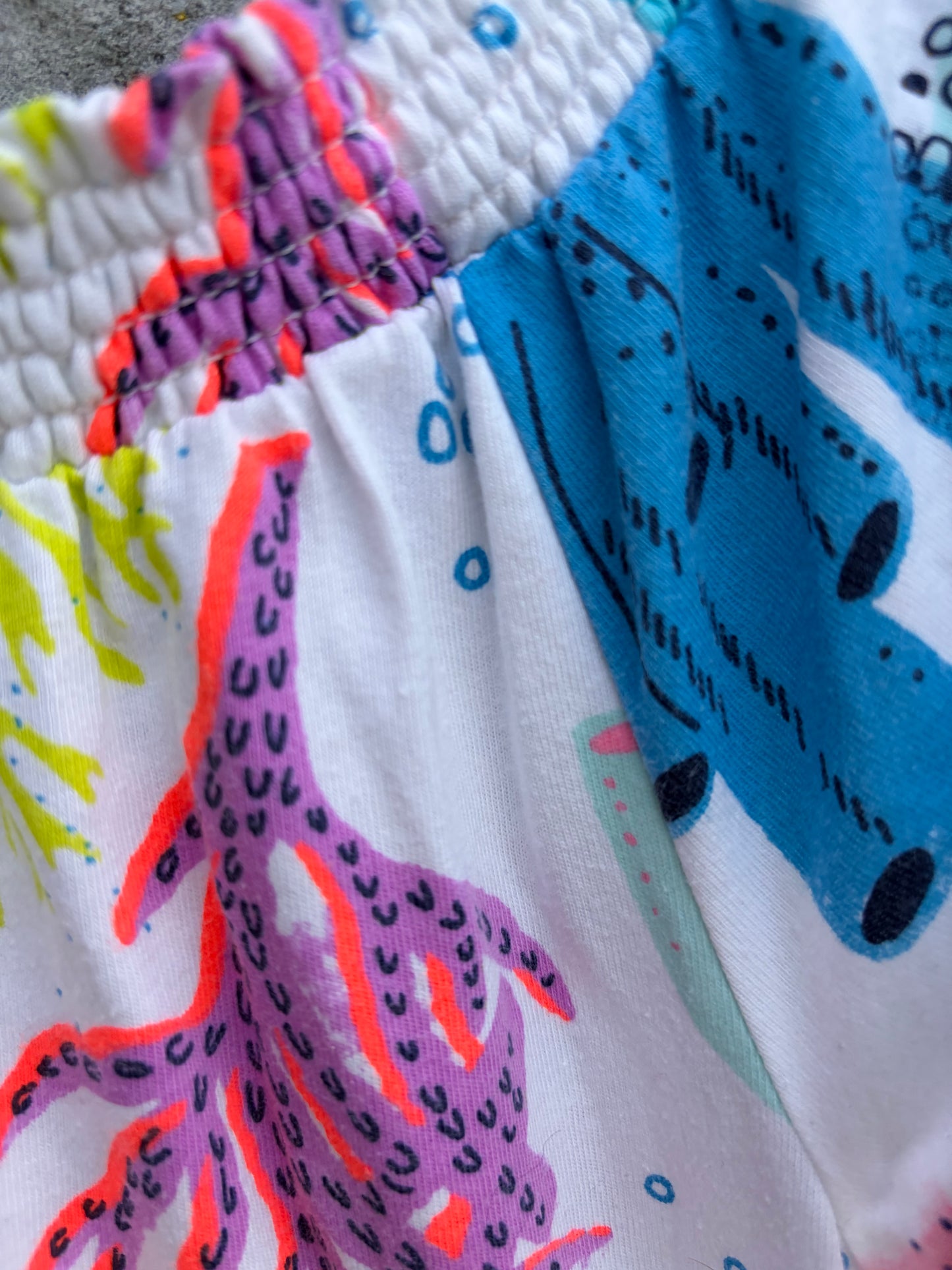 Colourful Coral reef jumpsuit 7-8y (122-128cm)
