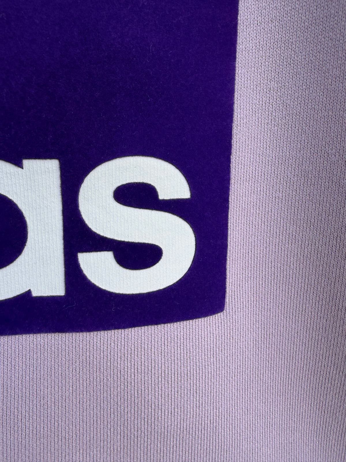 Purple Velvet Trefoil Sweatshirt 13y (158cm)