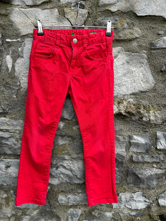 Red skinny jeans  6-7y (116-122cm)