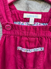 Load image into Gallery viewer, Pink cord dungarees  12-18m (80-86cm)
