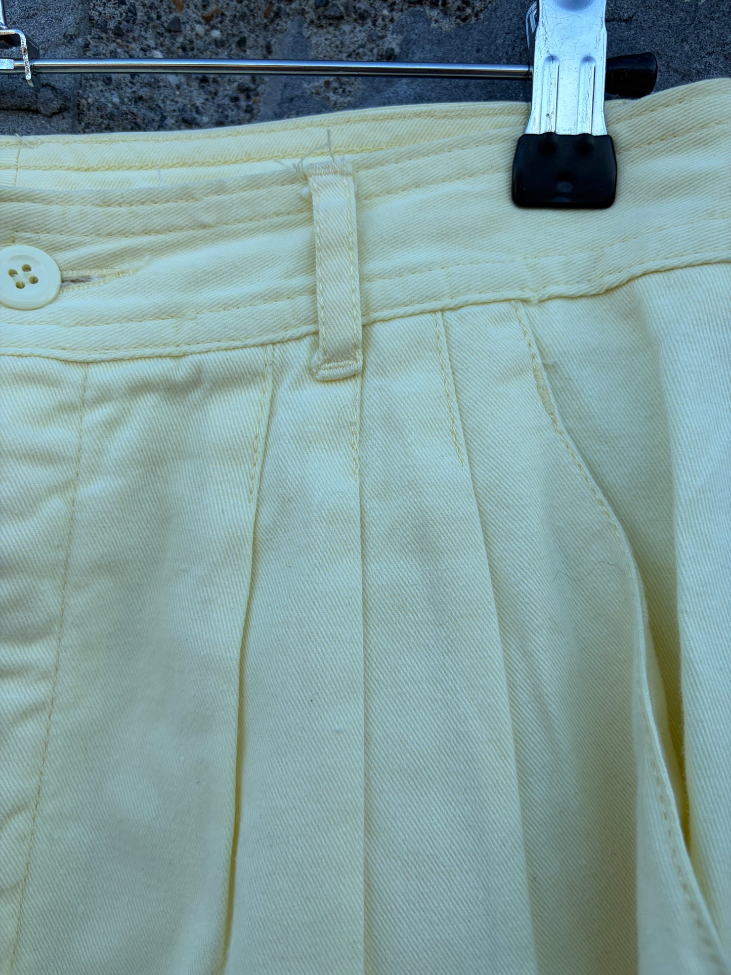 80s yellow pants uk 8