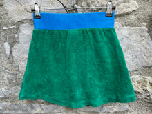 Load image into Gallery viewer, Blue&amp;green terry skirt   9-10y (134-140cm)

