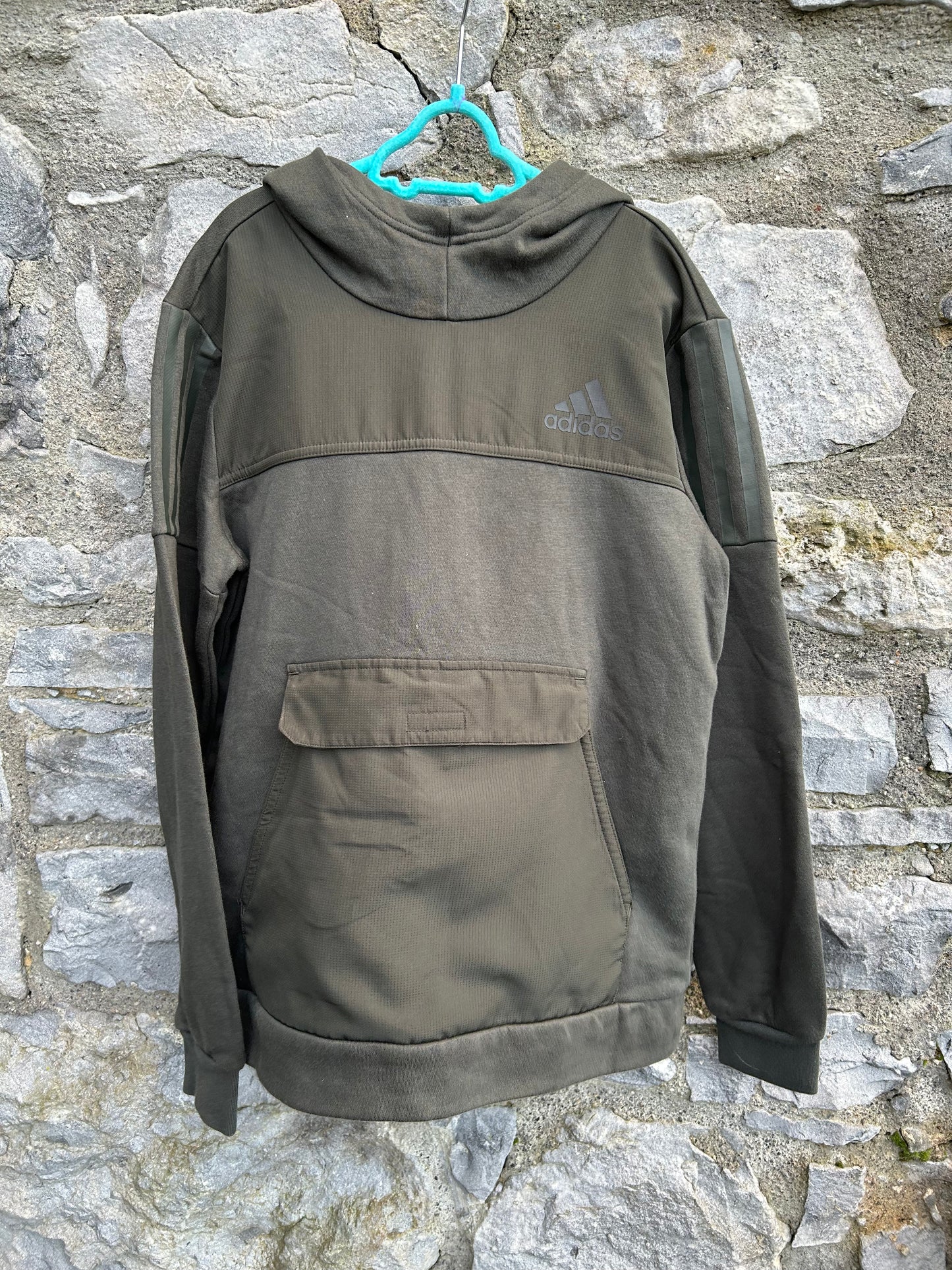 Khaki hoodie 11-12y (146-152cm)