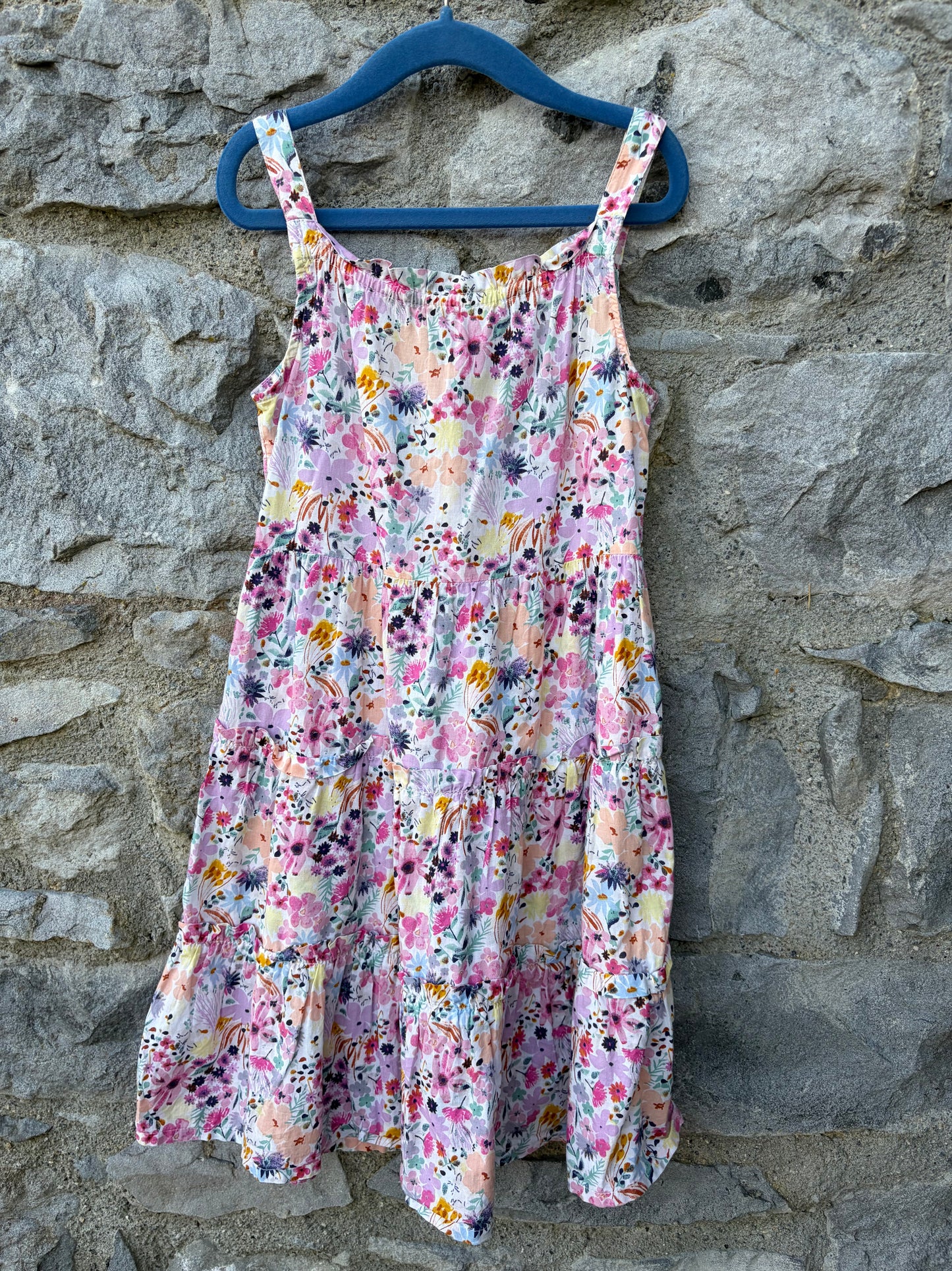 Pink floral sun dress  6y (116cm)