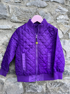 Thermal Purple quilted jacket&pants  4y (104cm)