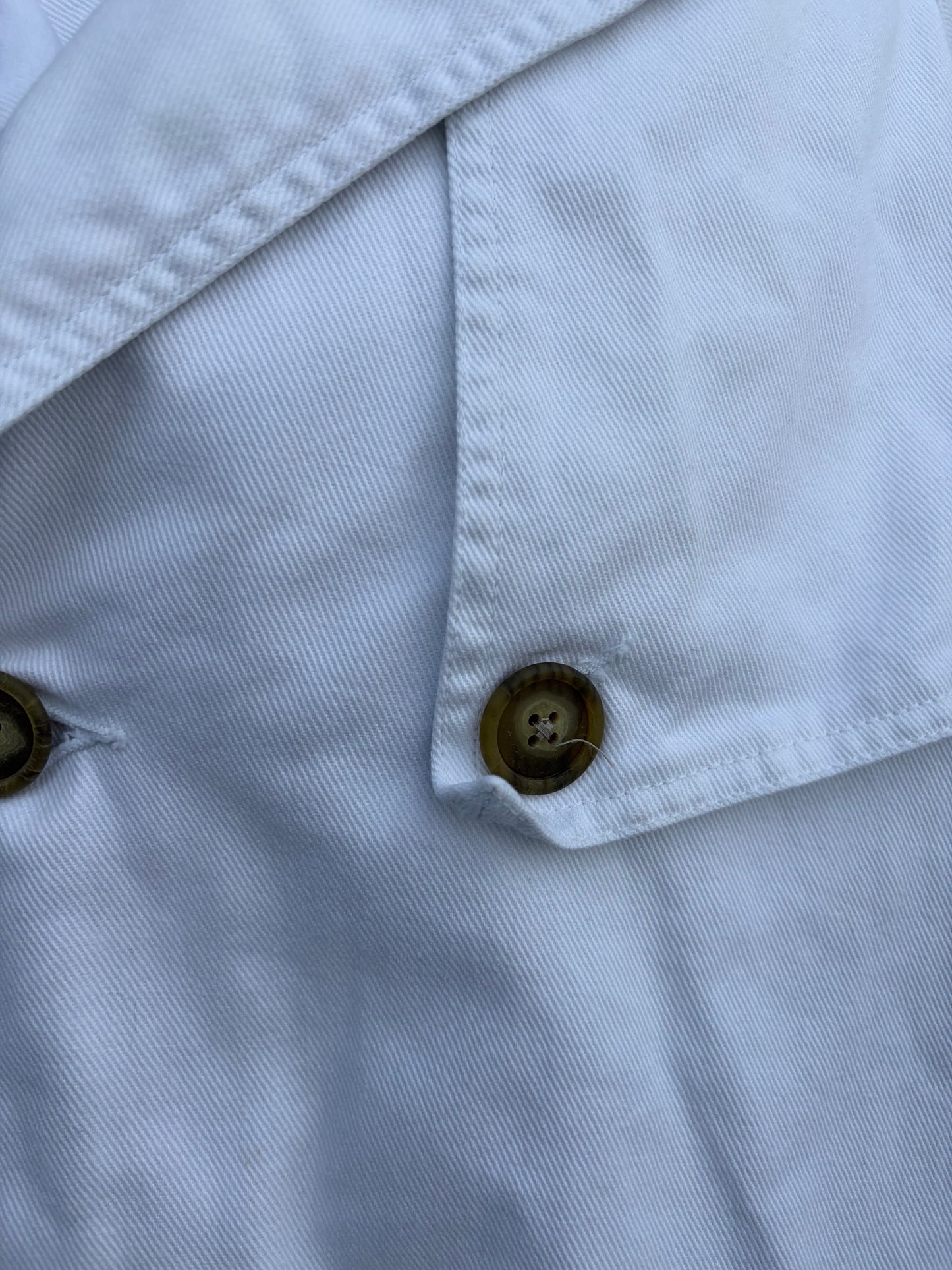 90s CK white denim coat Medium