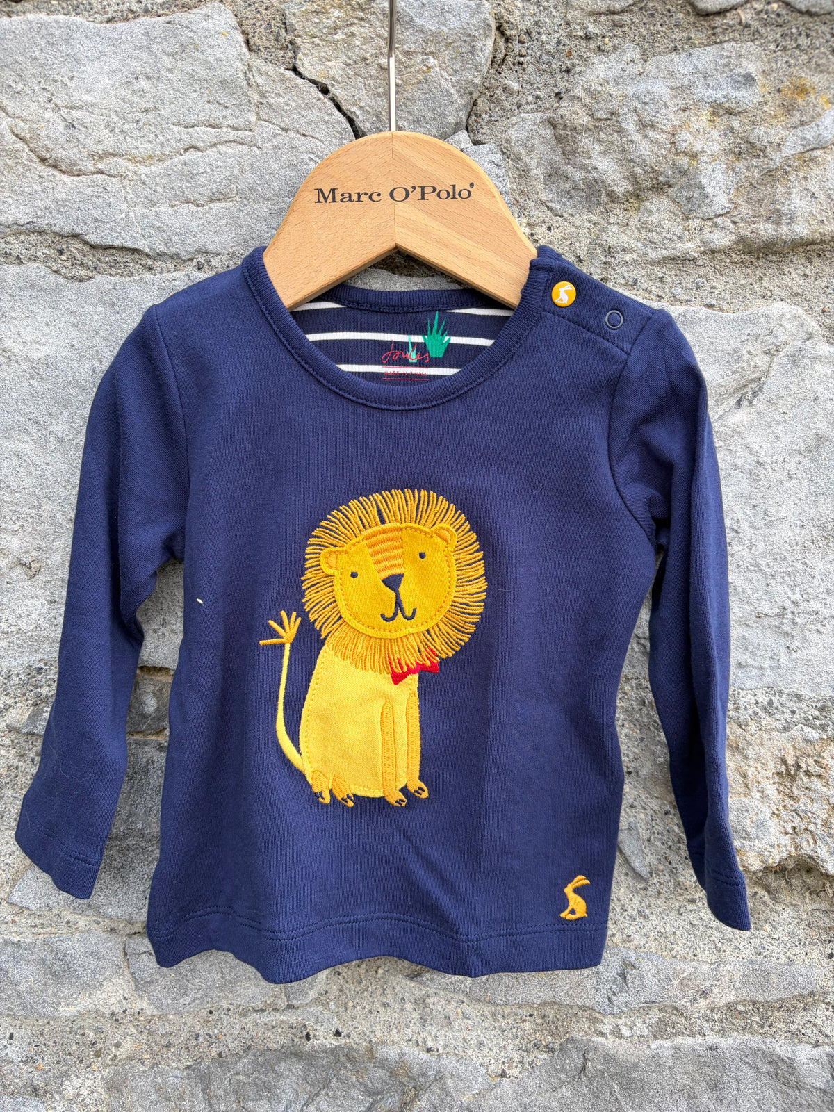 Lion navy top 6-9m (68-74cm)