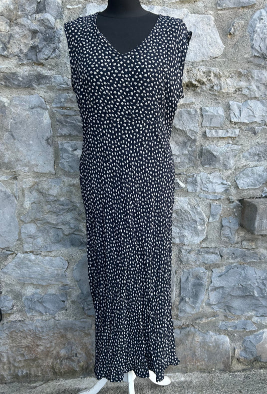 Y2K floral black dress uk 12