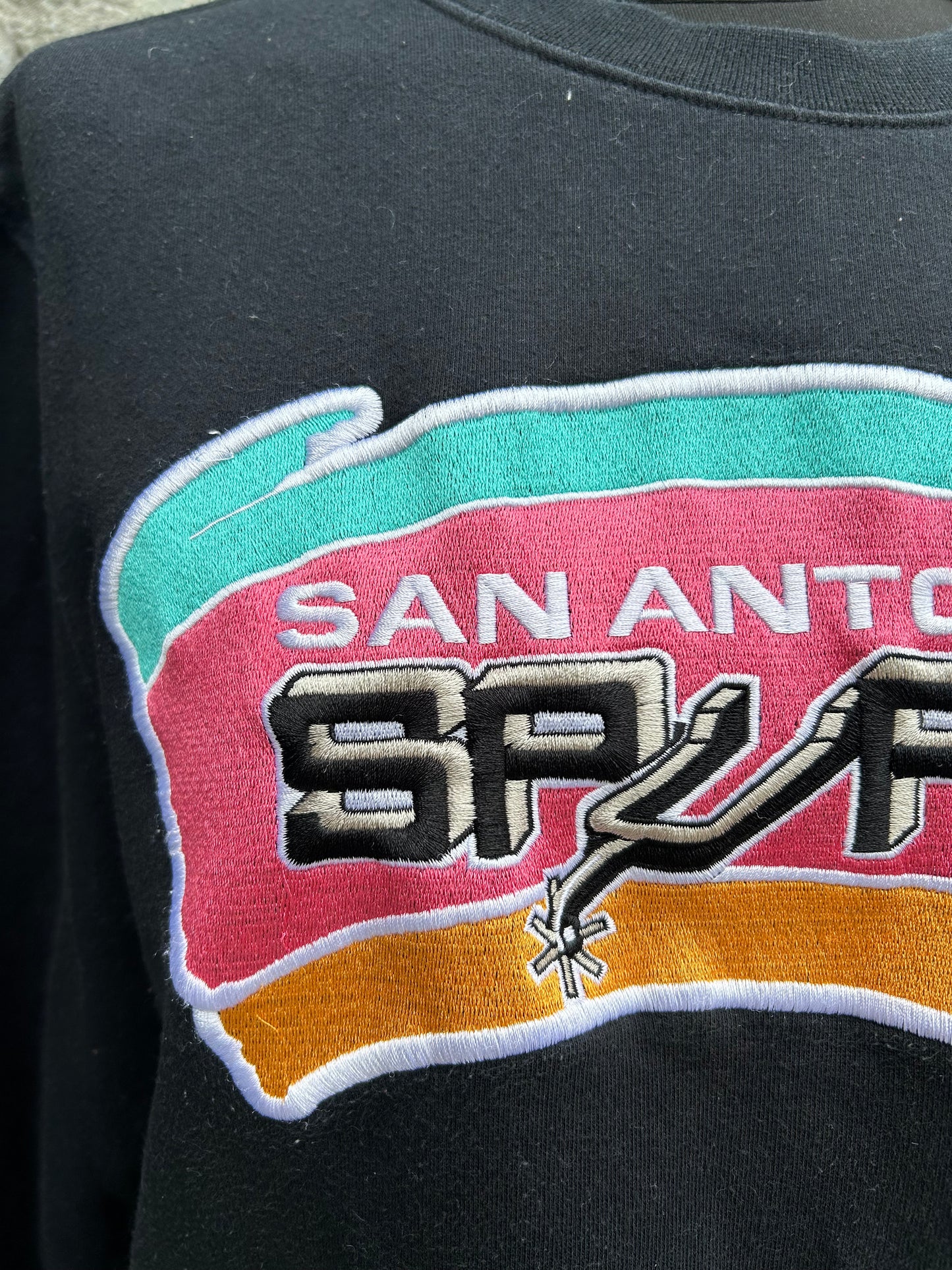 90s San Antonio black sweatshirt  S/M