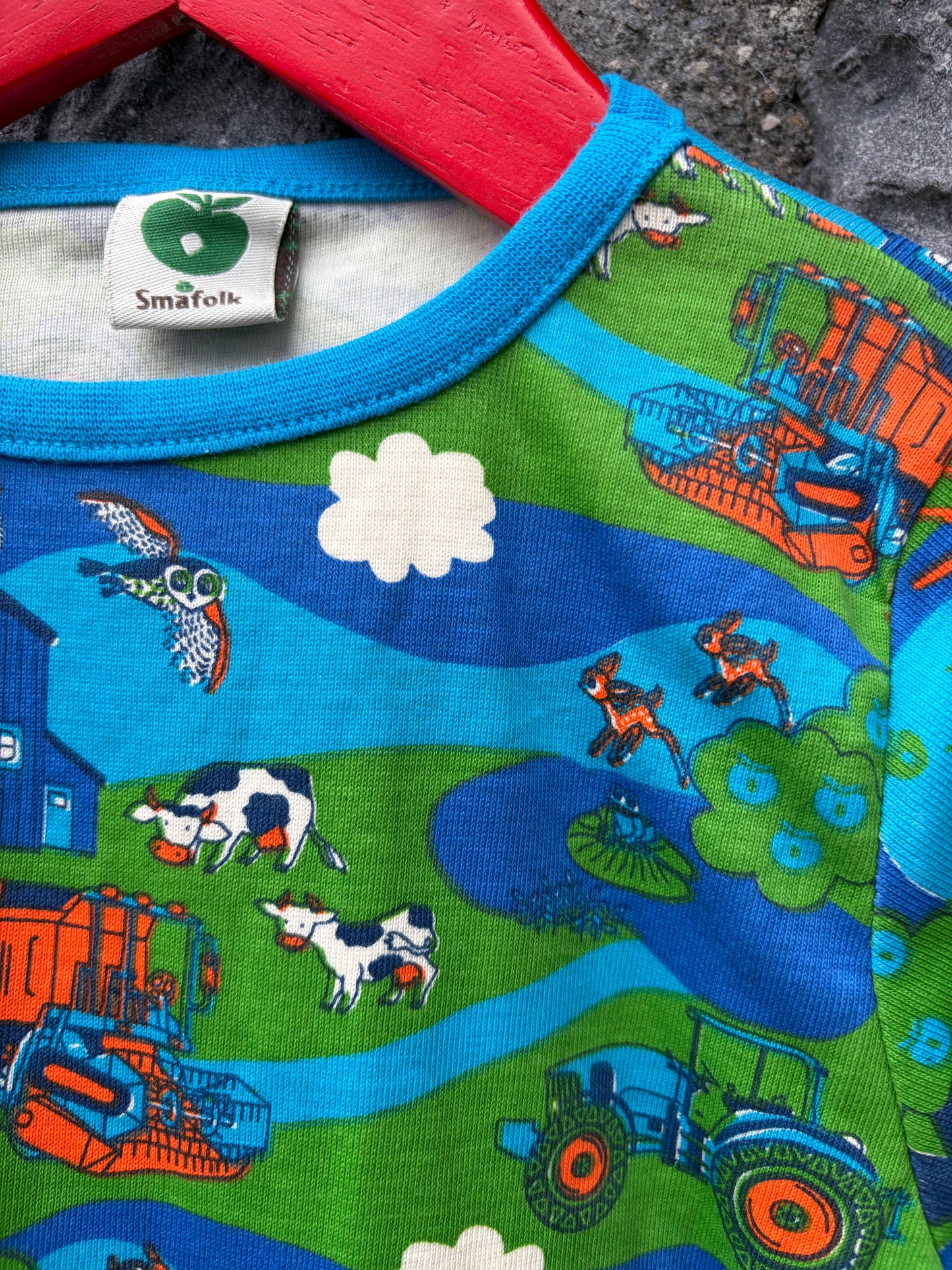 Farm Blue&green top 3-4y (98-104cm)