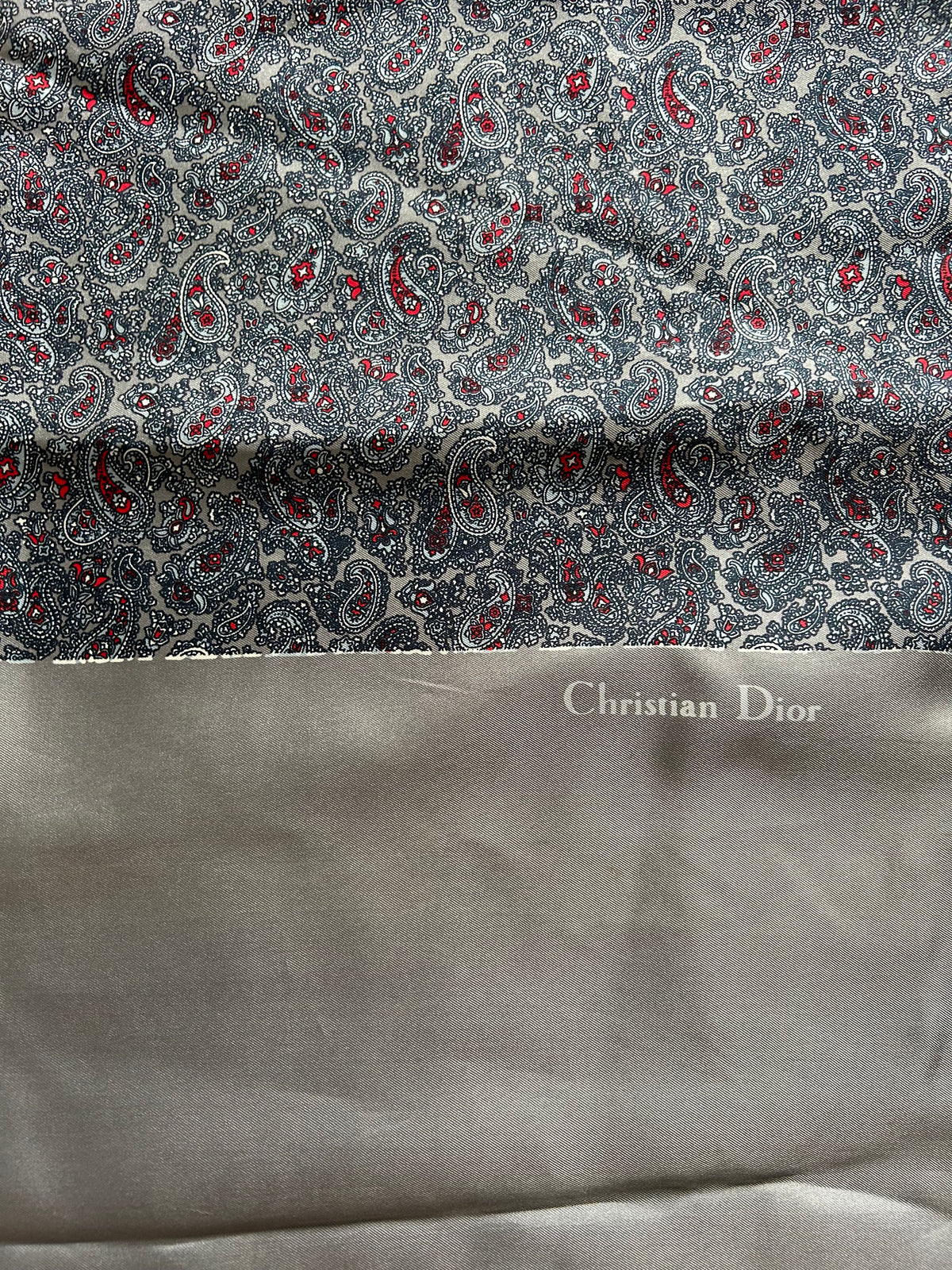 CD paisley Silk&wool scarf