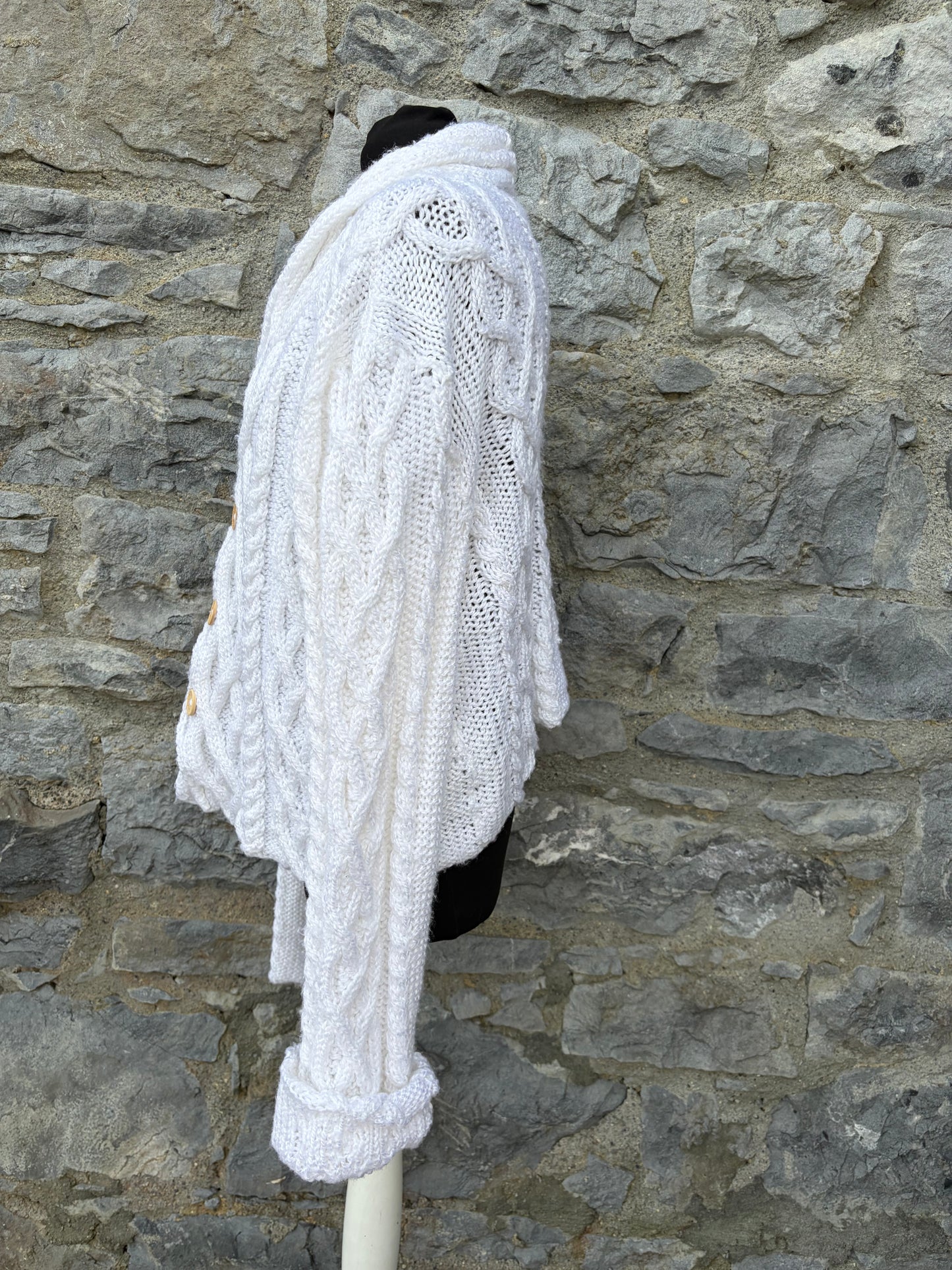 White cable cardigan uk 12-14