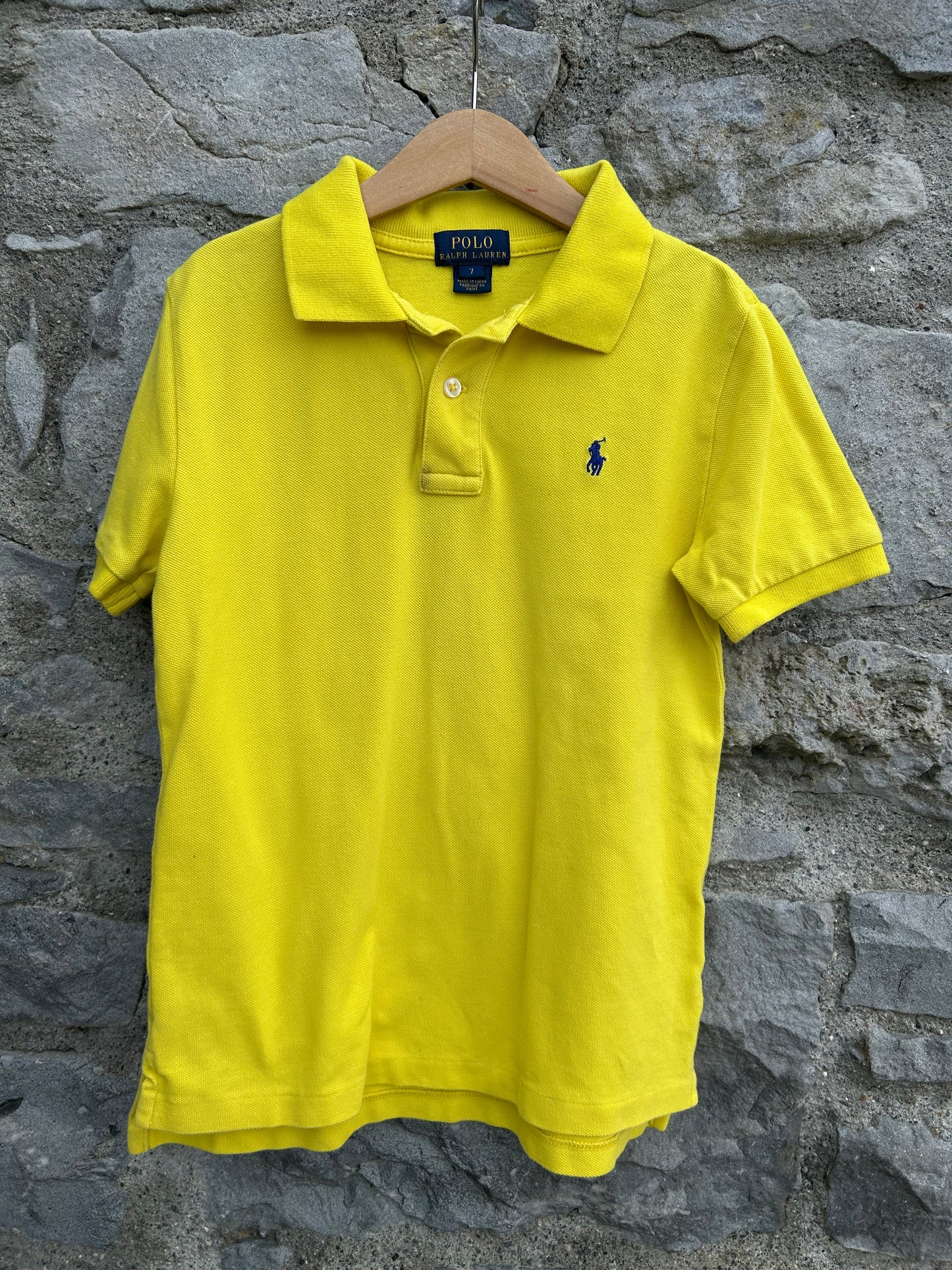 RL yellow polo top 7y (122cm)