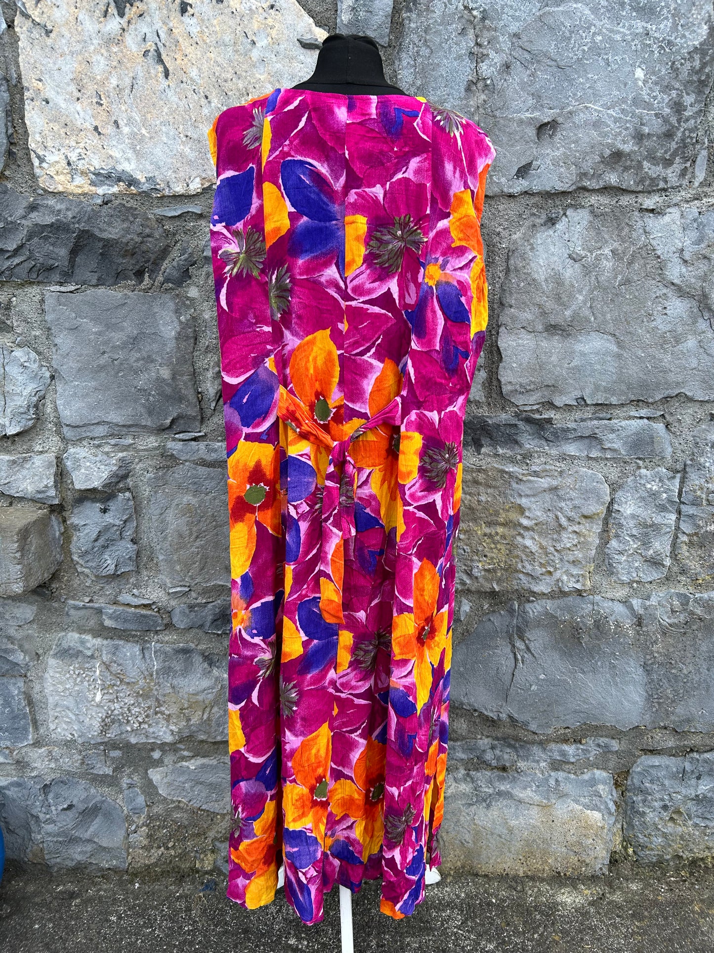 90s purple&orange dress uk 18-20