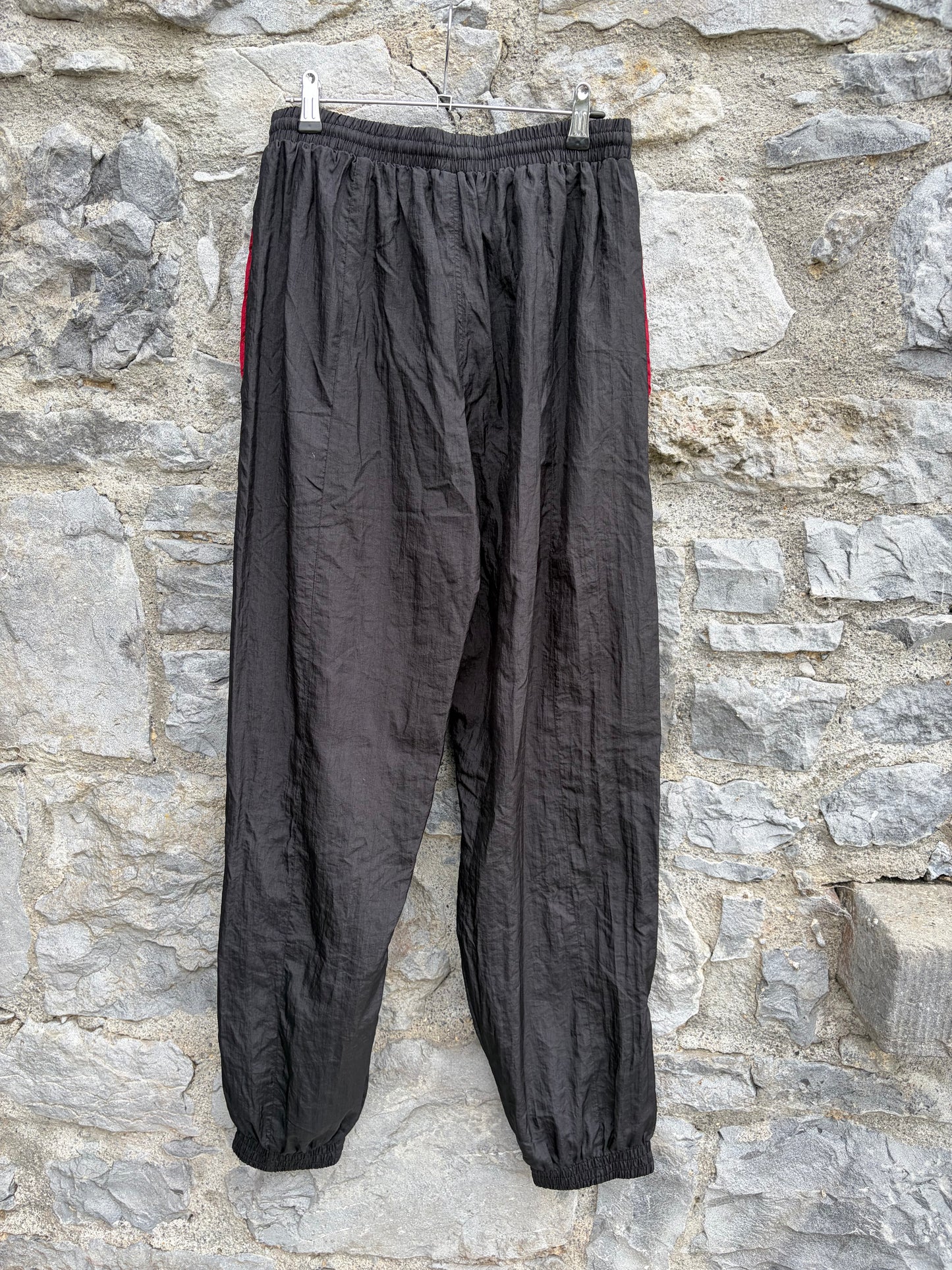 80s black shell pants Medium
