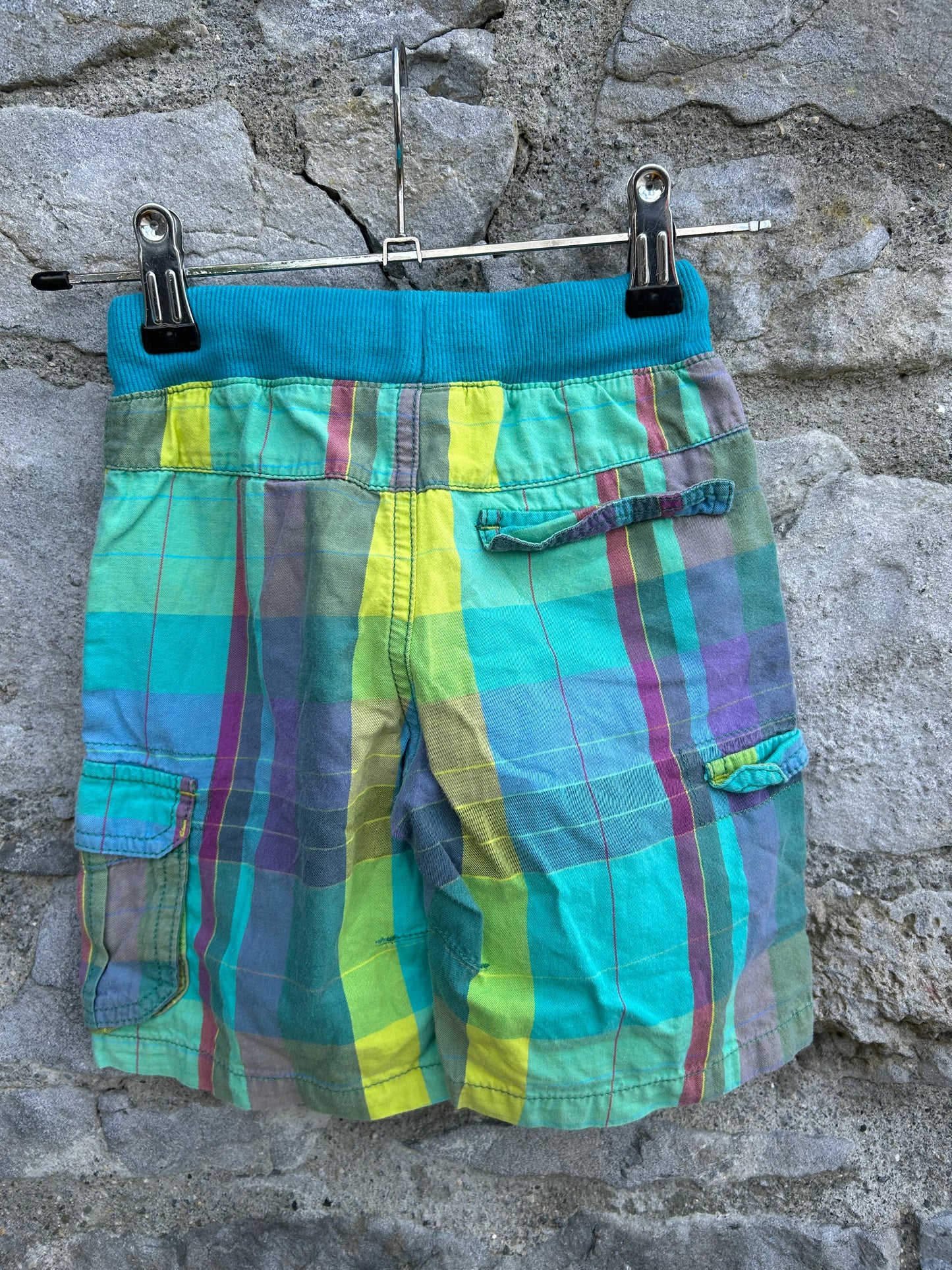 Green check shorts 2-3y (92-98cm)