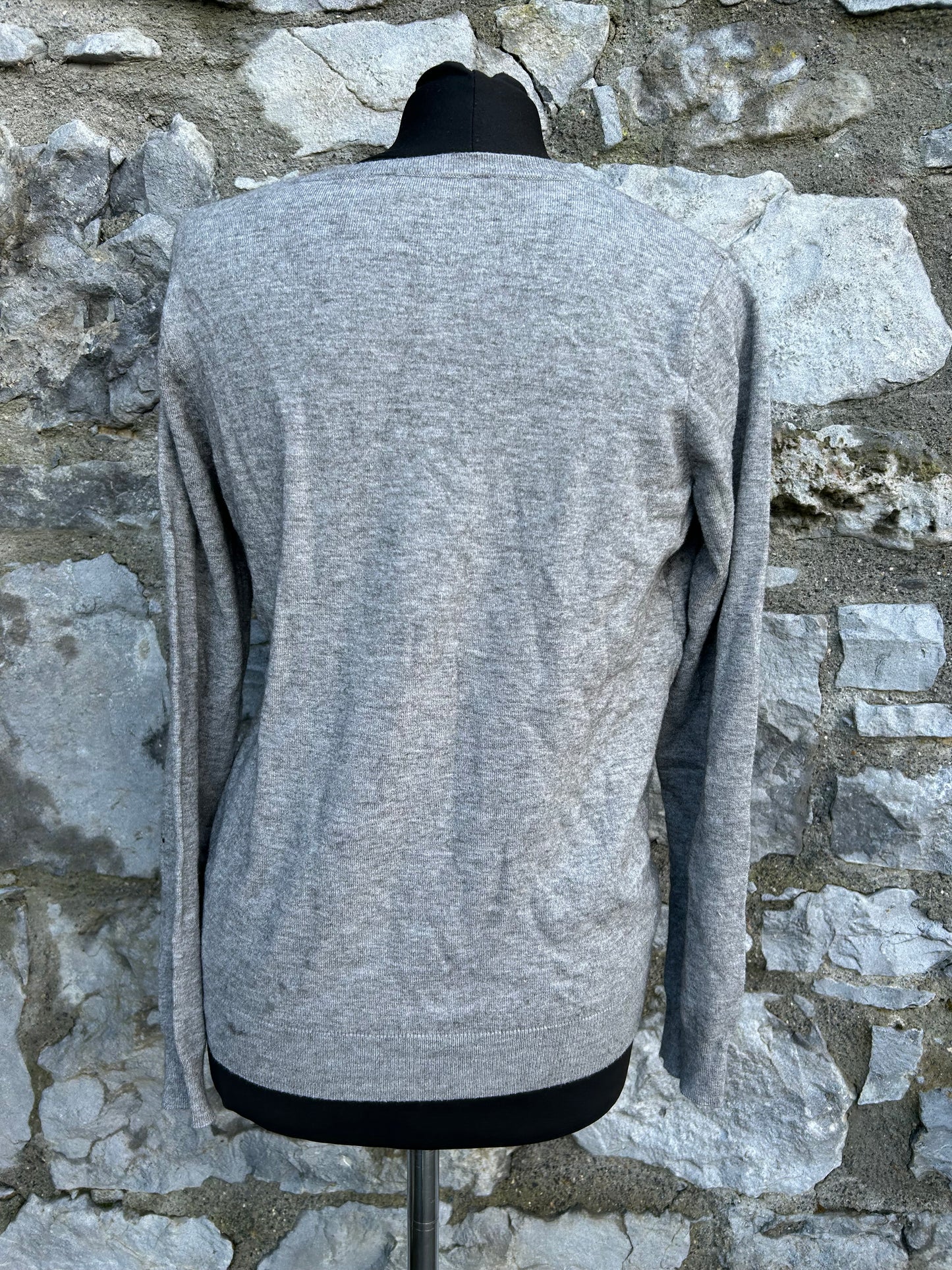 Sequin robin grey jumper uk 10-12