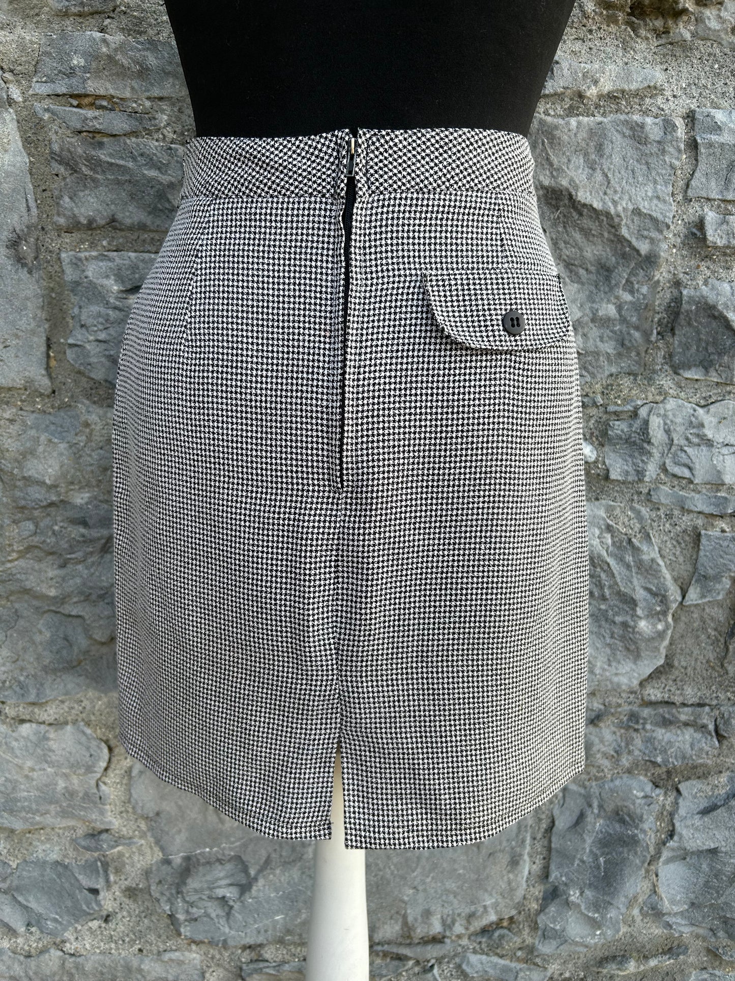 90s houndstooth skirt uk 6