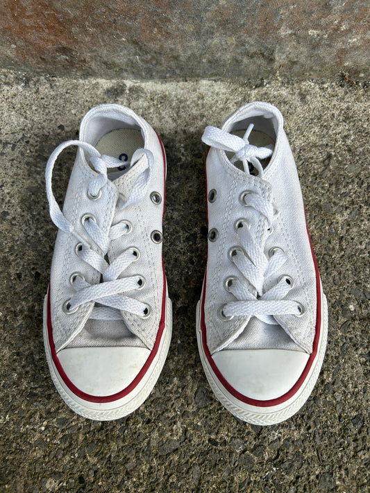 White converse  uk 10 (eu 27)