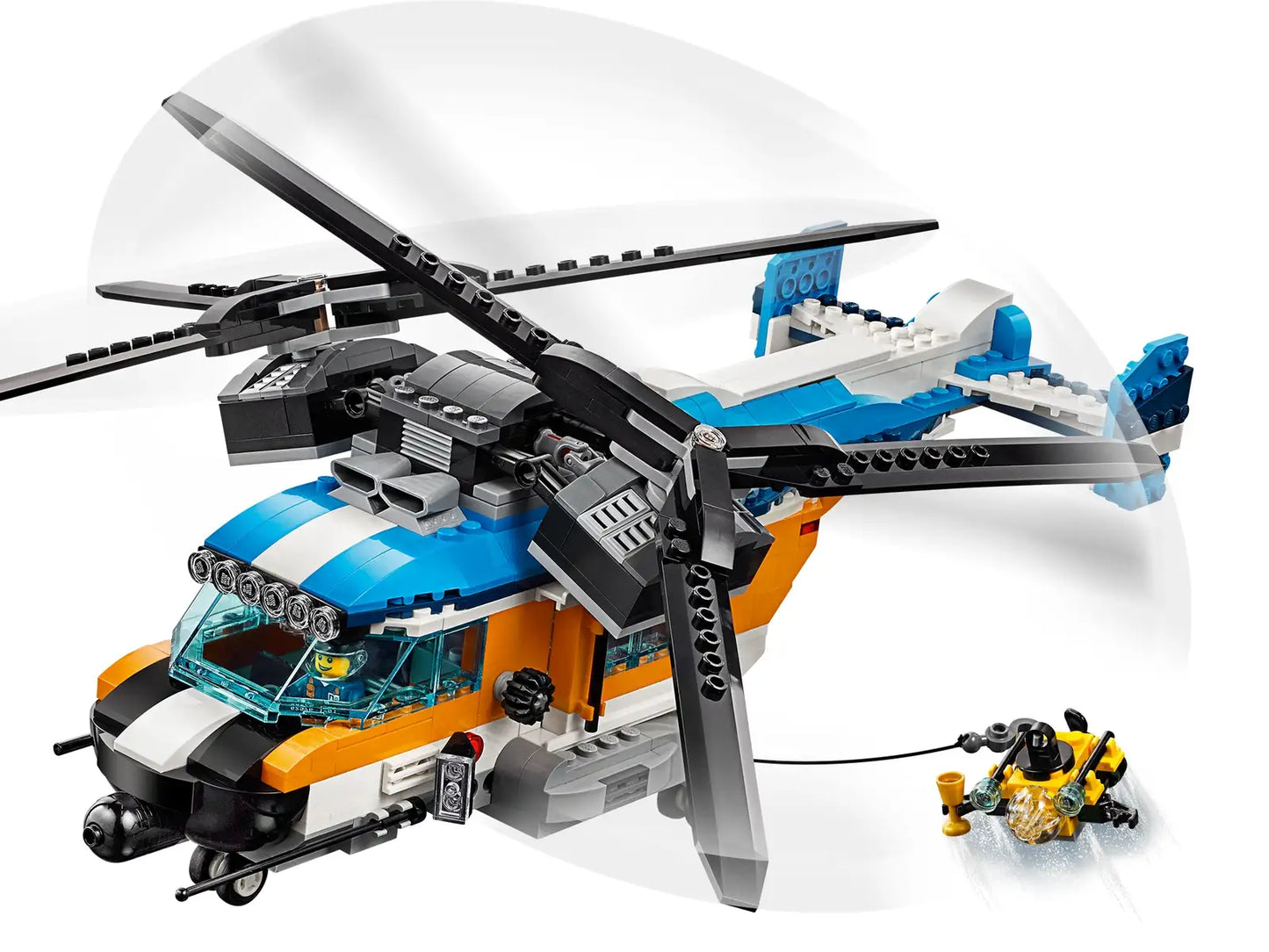 lego creator 3in1 twin rotor helicopter