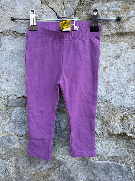 Purple leggings  3-6m (62-68cm)