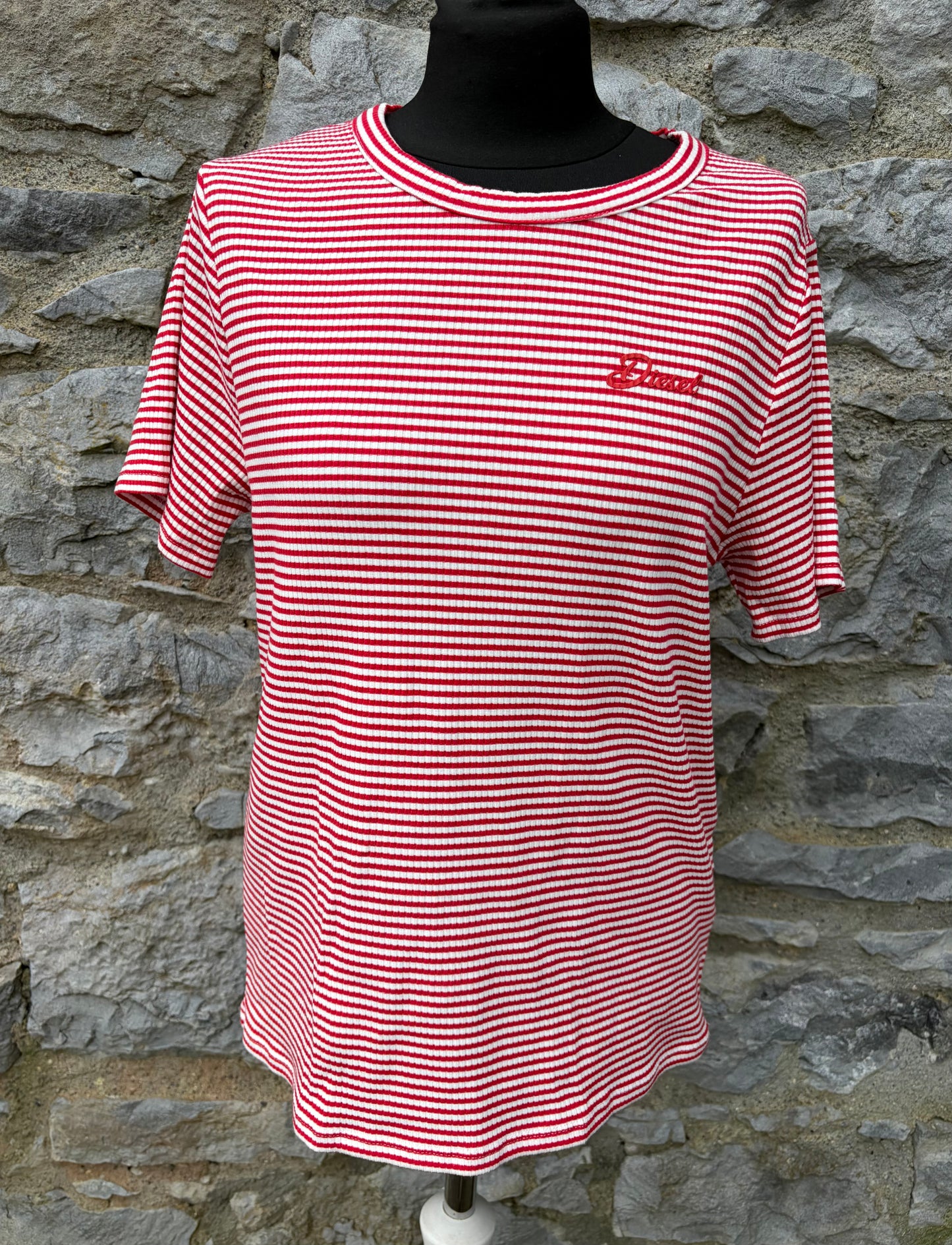 Red stripy T-shirt uk 12-14