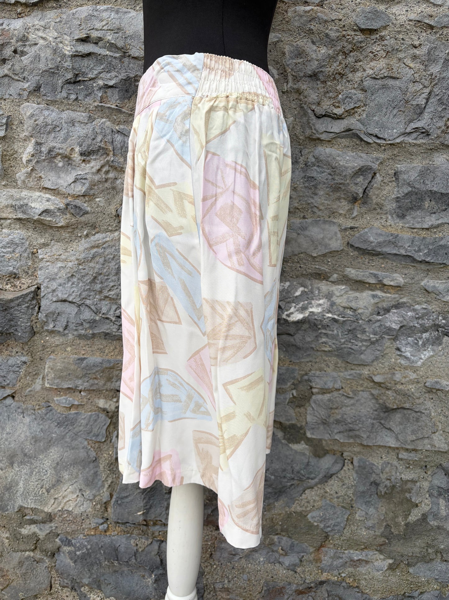 80s pastel flowers culottes uk 12-14