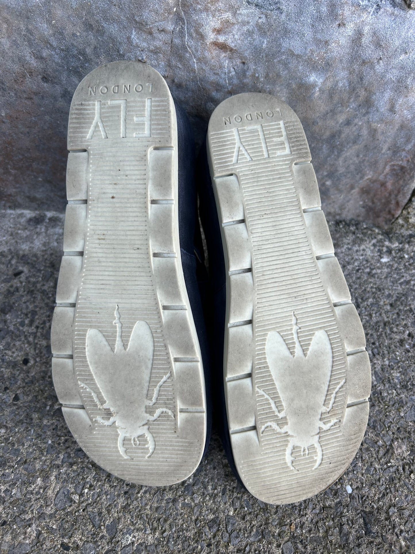 Navy wedge sandals  uk 5 (eu 38)