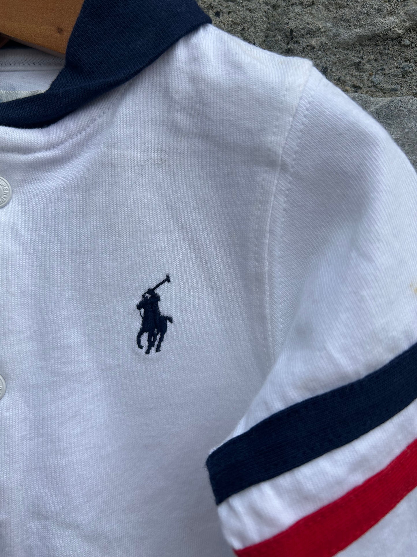 RL white onesie 9m (74cm)