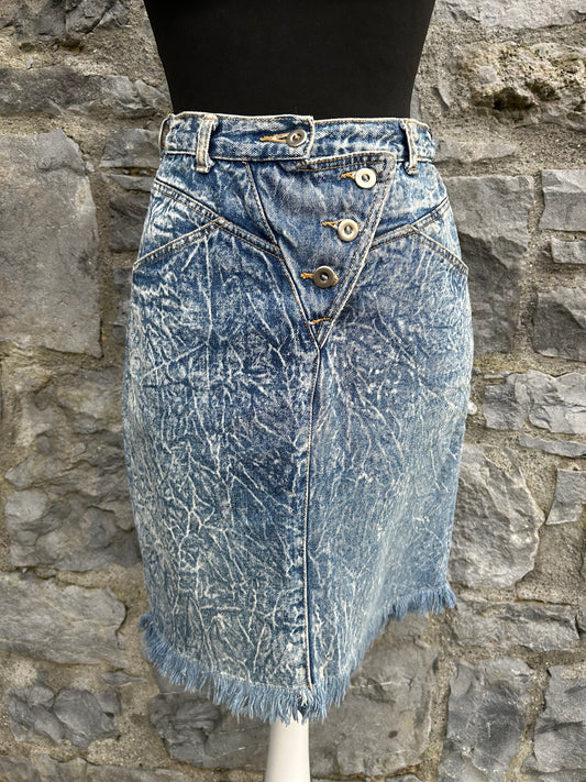 80s denim pencil skirt uk 6-8