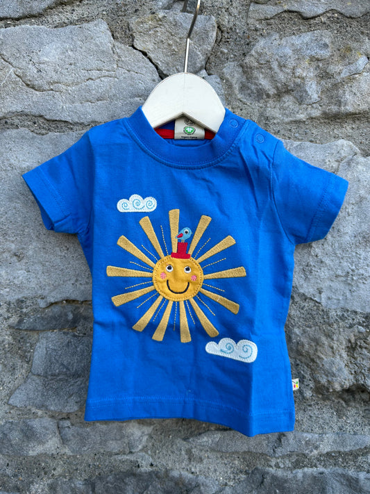 Sun blue T-shirt  3-6m (62-68cm)