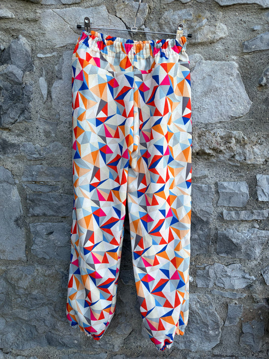 Colourful geometric pants 10-11y (140-146cm)