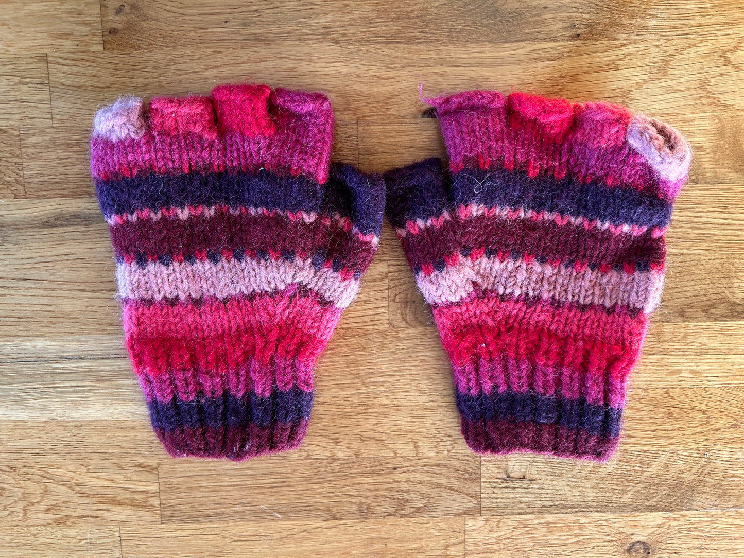 Pink&purple mittens