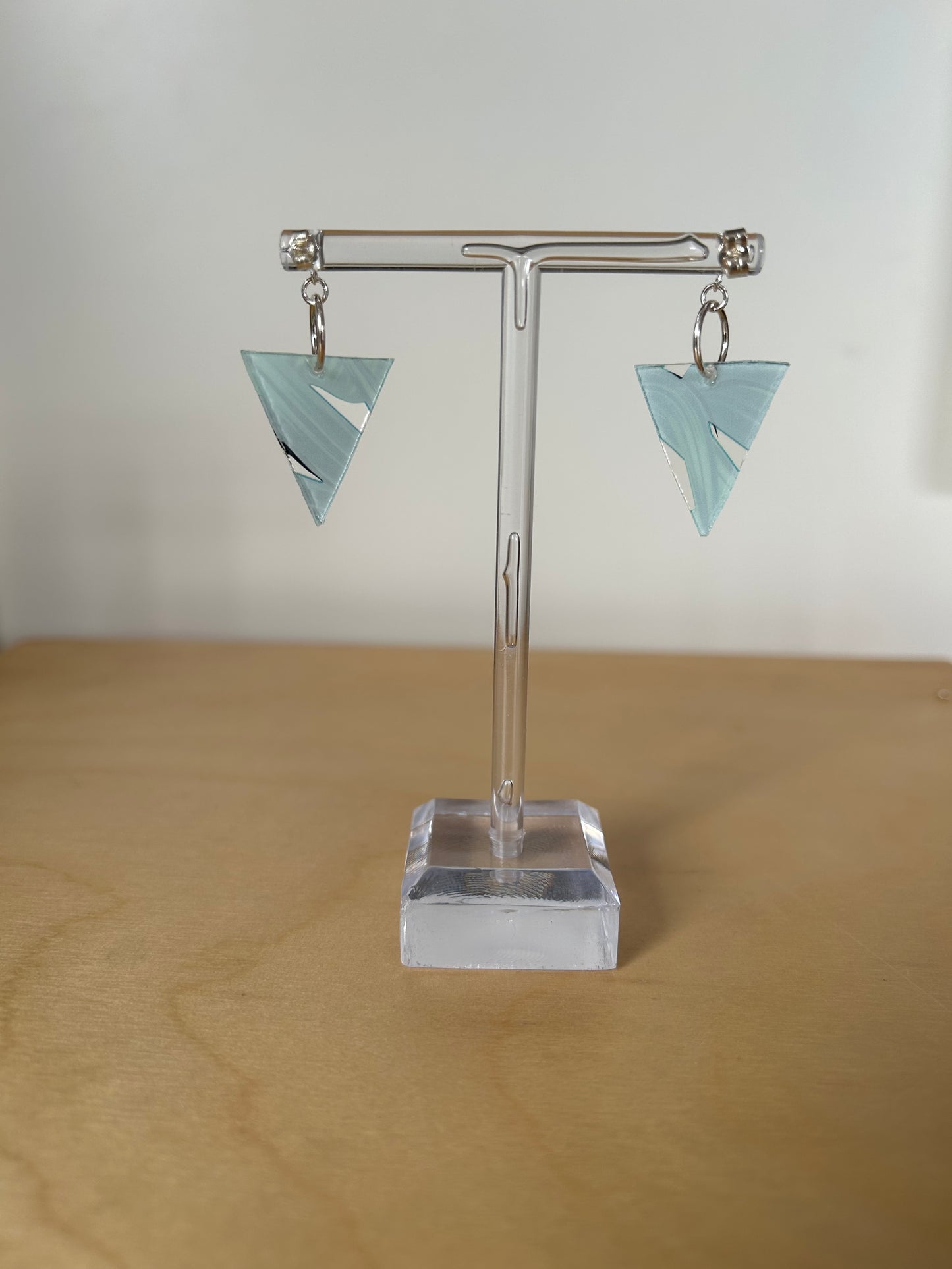 Upcycled phone case earrings