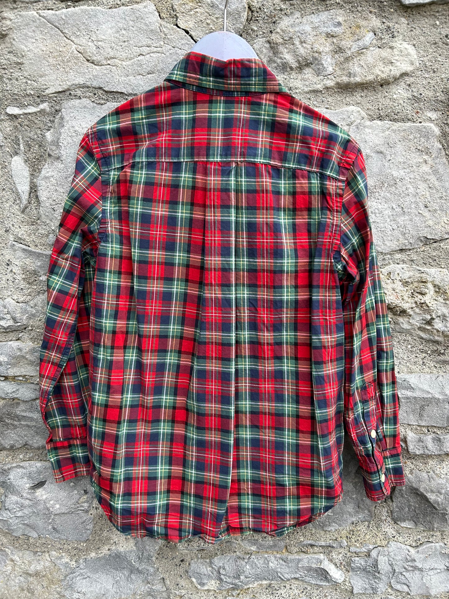 RL Red tartan shirt 8y (128cm)