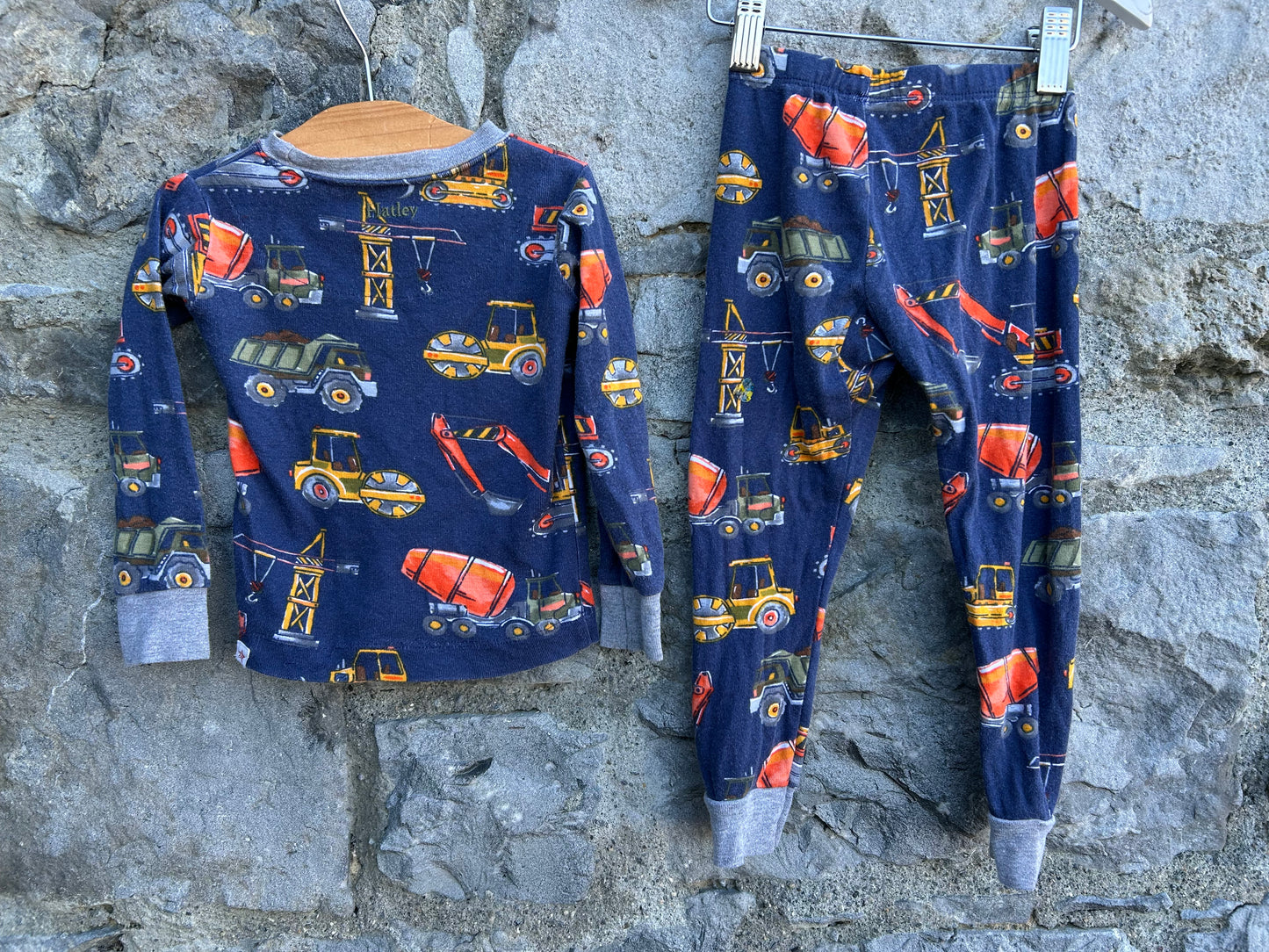 Vehicles navy pjs  12m (80cm)