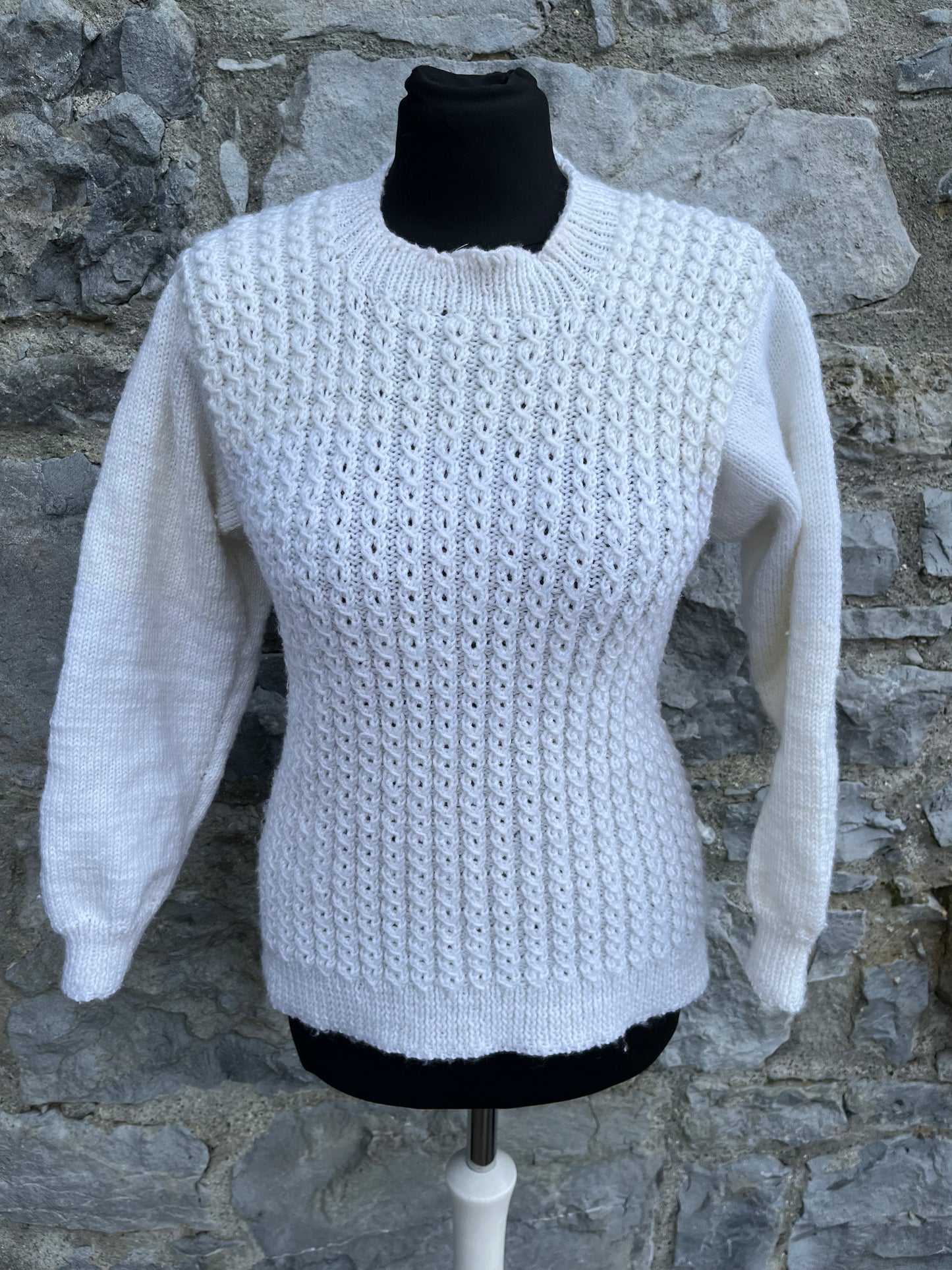 White&cream jumper uk 8-10