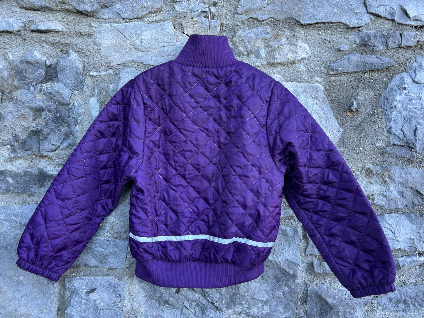 Purple quilted jacket  7-8y (122-128cm)