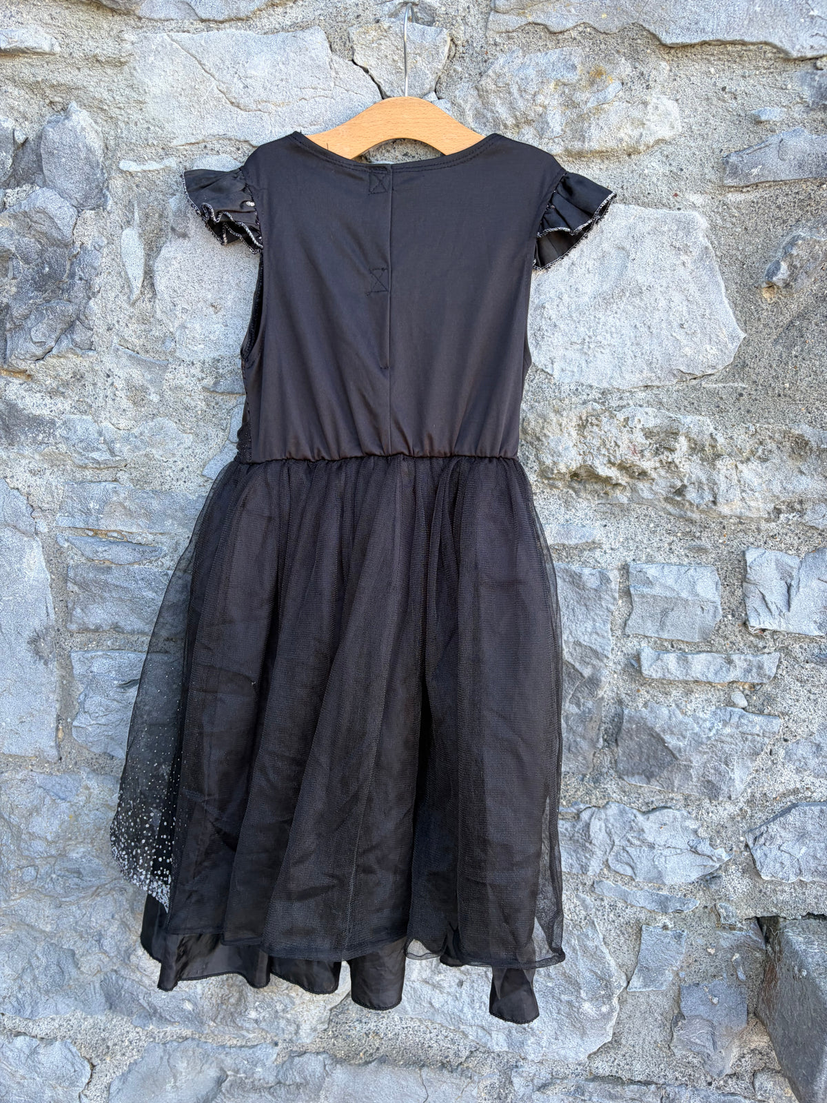 Bats Black dress  9-10y (134-140cm)