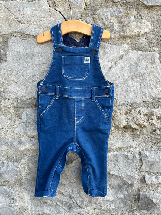 Denim dungarees   3-6m (62-68cm)