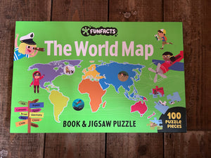 The world map book&jigsaw