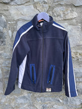 Load image into Gallery viewer, Y2K navy fleece jacket  9-10y (134-140cm)
