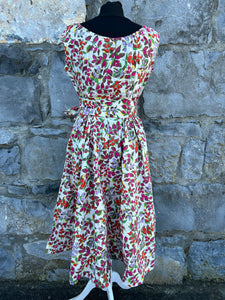 80s floral dress uk 6-8